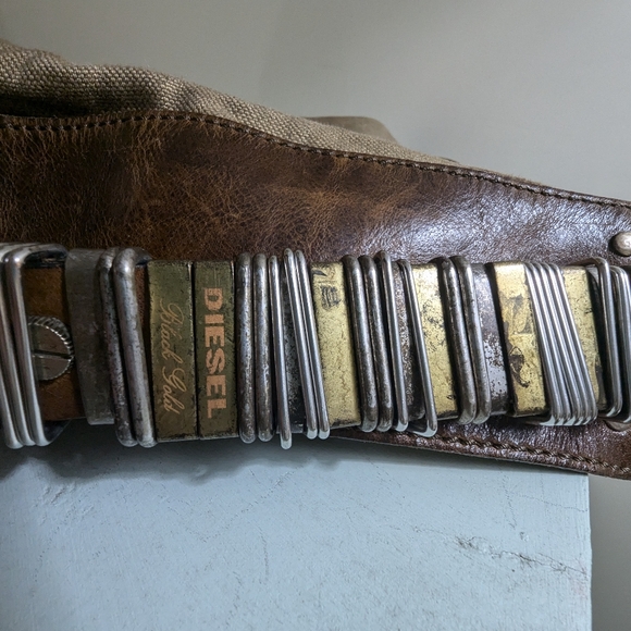 Diesel Canvas / Leather Shoulder Bag - Picture 3 of 16